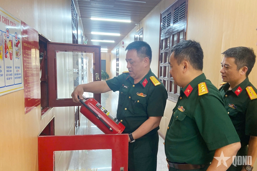 TP Quảng Ninh: Kiểm tra công tác phòng cháy, chữa cháy tại các cơ sở thuộc phạm vi quản lý của Bộ Quốc phòng

